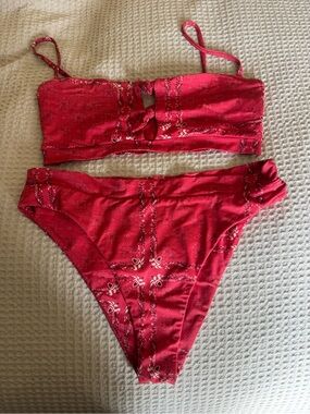Darlin Marlboro Red Bikini Set